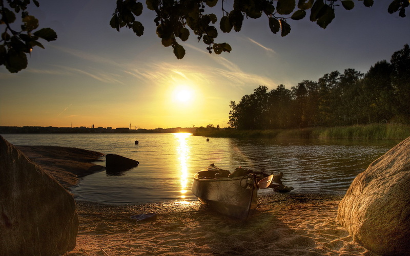 no people, idyllic, tranquility, sunlight, beauty in nature, plant, outdoors, reflection, orange color, computer  desktop background hd nature  1920x1200