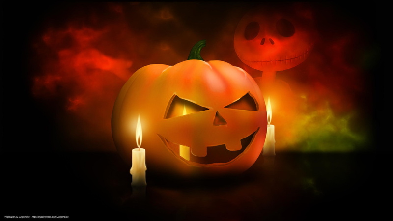 flame, 3d and abstract, halloween, candle, happy, 2K, pumpkin, fantasy