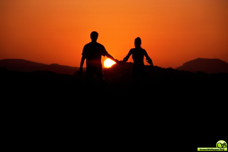 sunset, 3d and abstract, love, friends, 1080P, hand, valentine