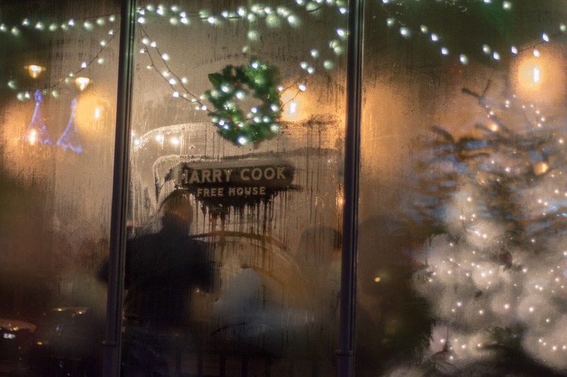 ornament, glass - material, people, celebration, shop, nature, human, western script, city, establishment, night, reflection, tree, transparent, christmas tree
