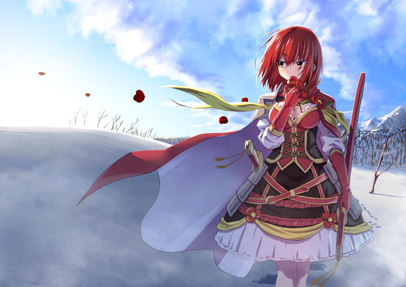 Camellia (Flower Knight Girl), 1080P, Anime, Flower Knight Girl