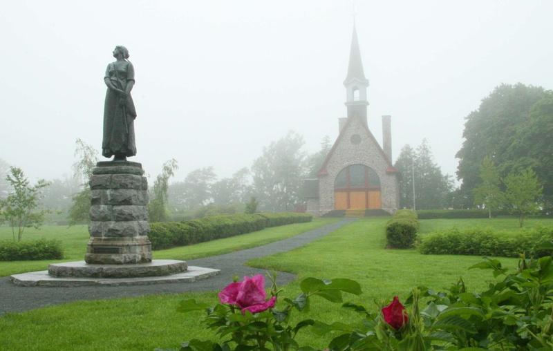 history, tree, building exterior, annapolis valley, historic, monuments, spirituality, flowers, tower, built structure, evangeline, annapolis, building