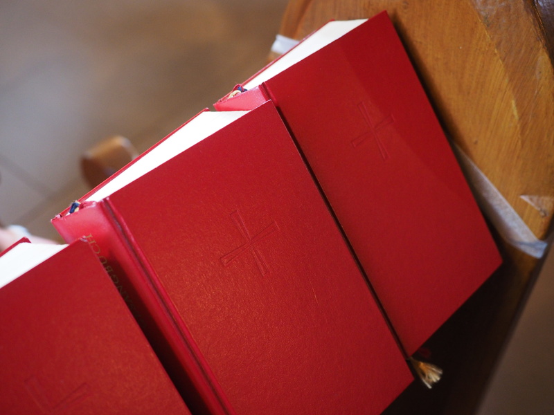 full frame, still life, close-up, publication, songs, books, hymns, book, event, church, studio shot, education, song books, file, red, indoors, no people