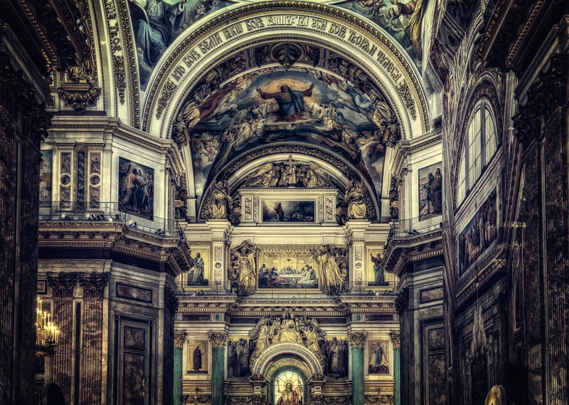 craft, orthodox, historically, architecture, altar, history, imposing, architecture and art, painting, art, 4K, mural, spirituality, places of interest