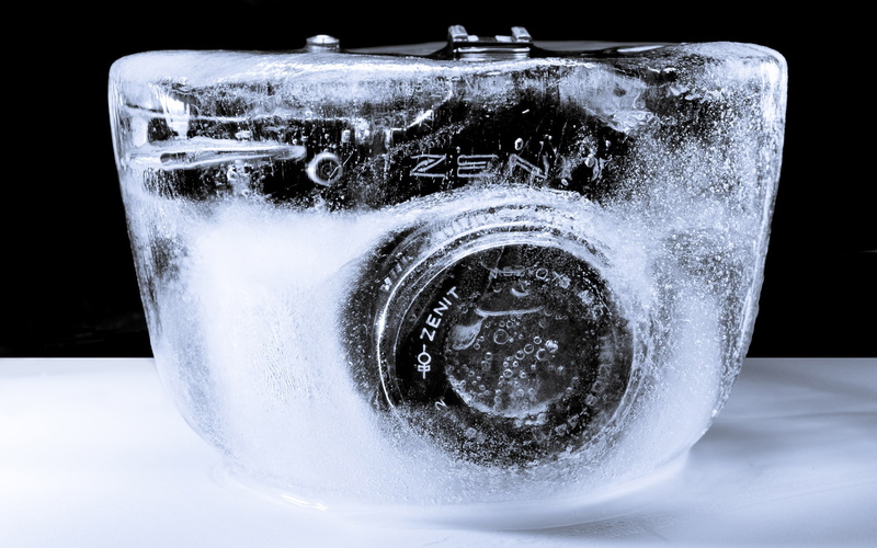 ice, camera, zenit, photo camera, 2K