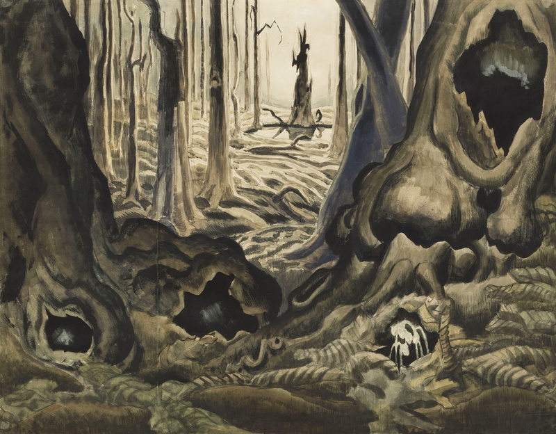 2K, The First Hepaticas, 1917-18, Charles Ephraim Burchfield