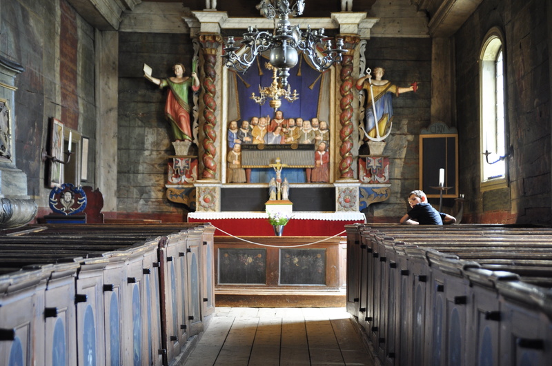 altar, built structure, indoors, sweden, human representation, praying, representation, statue, building, architecture, 4K, wood, candlestick, people