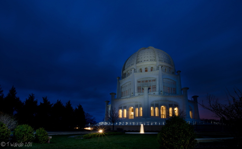 no people, plant, nature, Chicago, nikon, bahai, built structure, sky, wilmette, Temple, the past, Building, history, baha, outdoors, blue, travel, dome