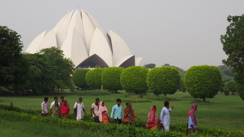 building exterior, 4K, Delhi, men, nature, church, grass, India, lotus, plant, crowd, women, city, group of people, Religion, travel destinations, tourism