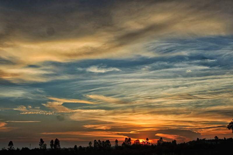 architecture, tranquility, scenics - nature, countryside, canon t5i, sunrise, dramatic sky, nature, idyllic, gobindpur, sky, 5K, landscape