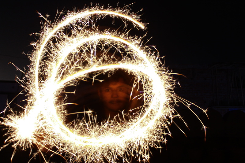 one person, gg, burning, sparkler, balurghat, fire, celebration, 5K, event, motion, me, wire wool, india, light trail, fire - natural phenomenon, shape