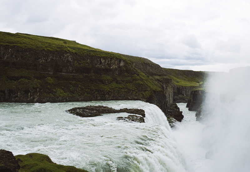 sport, waterfall, no people, cloudy, motion, landscape, scenics - nature, sea, splash, flowing water, near, hill, 4K, rock, grass, environment, rock - object