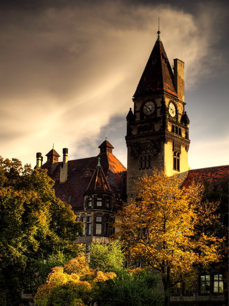 HDR, architecture, Poland, wrocław, Polish, trees, 2K