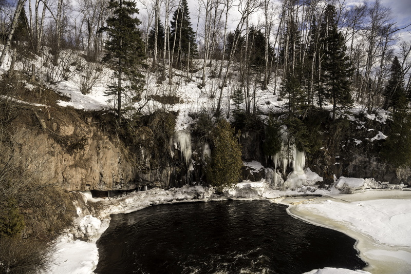 river, winter, tranquil scene, landscape, stream, rock, landscapes, waterfront, tree, outdoors, River Banks, forest, snow, state, ice, Icicles, temperance