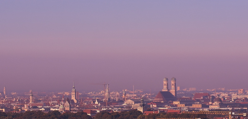 sky, travel destinations, towers, nature, Munich, no people, built structure, city, night, tower, building, illuminated, industry, city life, building exterior