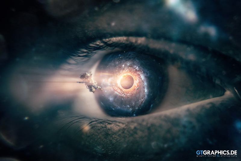 stars, planet, space, astronaut, artwork, fantasy art, eyes, 720P