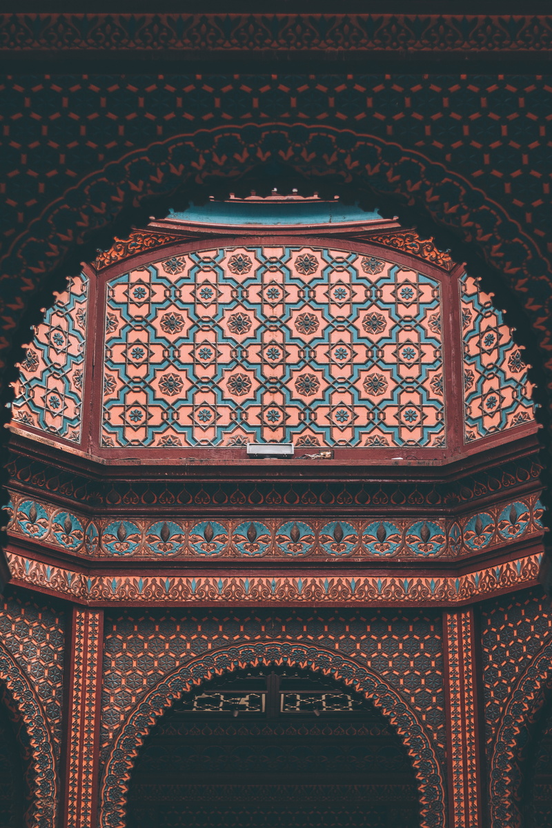 architecture, arch, art, creativity, islam, indoors, wall, infrastructure, brown, decoration, architecture and art, floral pattern, religion, floral, history