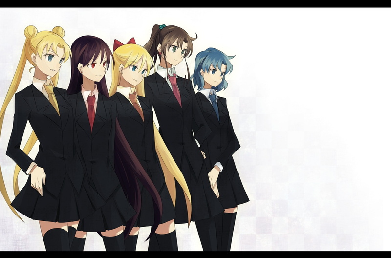 ami, seifuku, kino, mafia, rei, makoto, hd, art, mizuno, moon, 1080P, Sailor Moon, anime, white, sailor