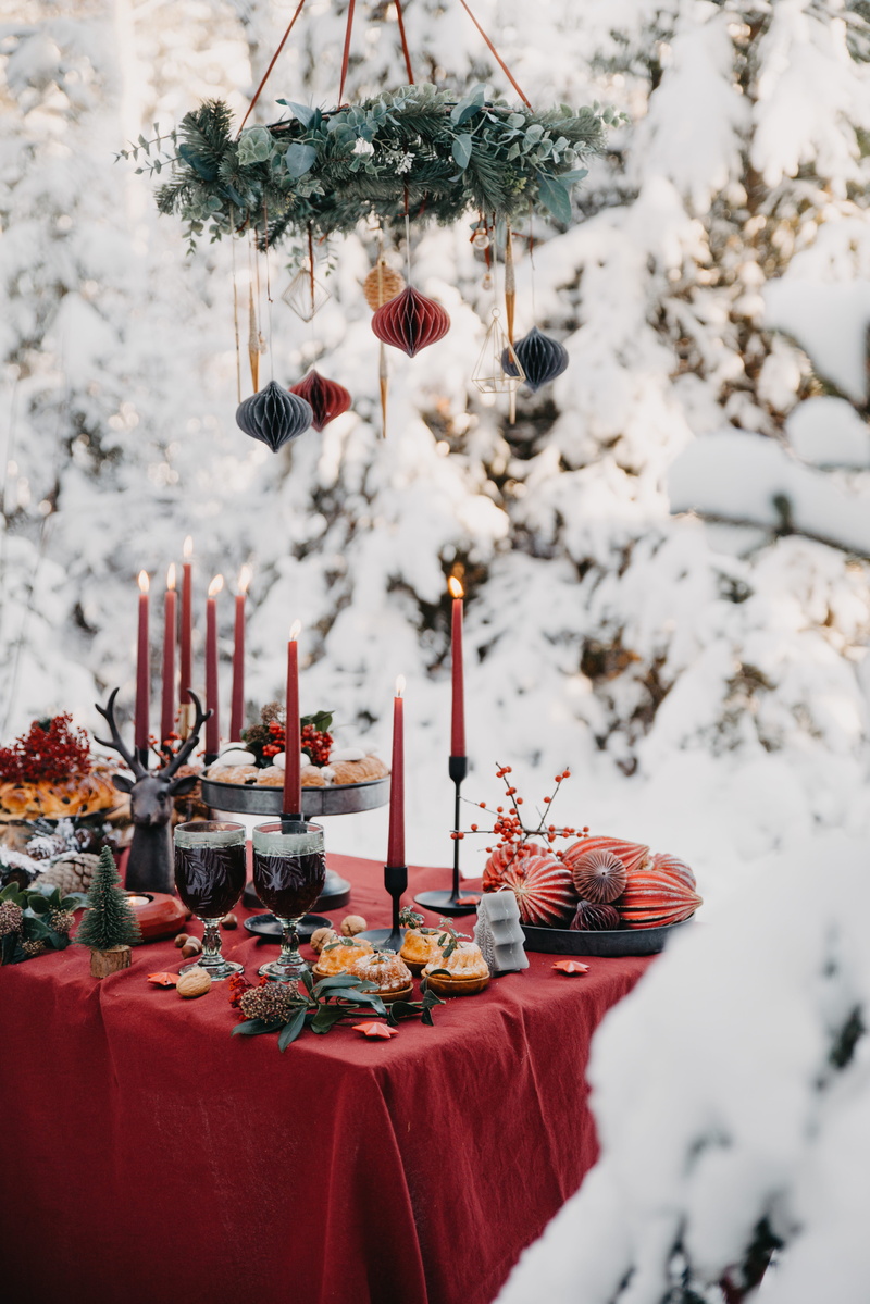 no people, taper, day, celebration, christmas, cold temperature, nature, religion, focus on foreground, plant, 5K, burning, belief, outdoors, holiday