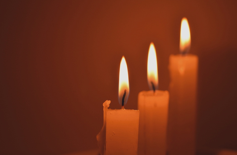 approach, lighted, symbol, glowing, holiday, celebration, brightness, spirituality, night, candle, dark, romantic, peace, closeup, meditation, focus on foreground