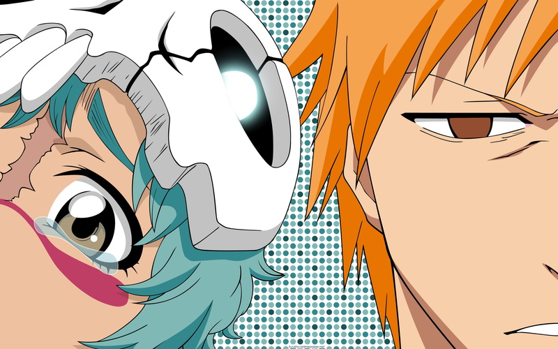hd, vizard, ichigo, amp, espada, bleach, nelliel, art, anime, 2K