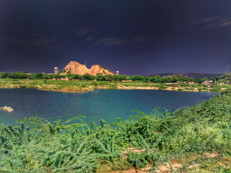 landscape, rock - object, tranquil scene, dudu, rajasthan, sky, 4K, nh-8, land, scenics - nature, rock formation, india, building exterior, outdoors, cloud - sky