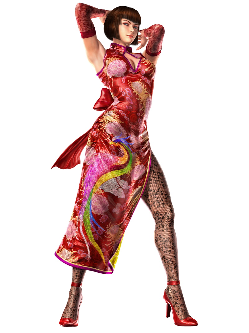Anna Williams, dress, digital painting, vertical, digital art, Tekken, video game girls, artwork, armpits, portrait display, anime girls, 4K, fan art