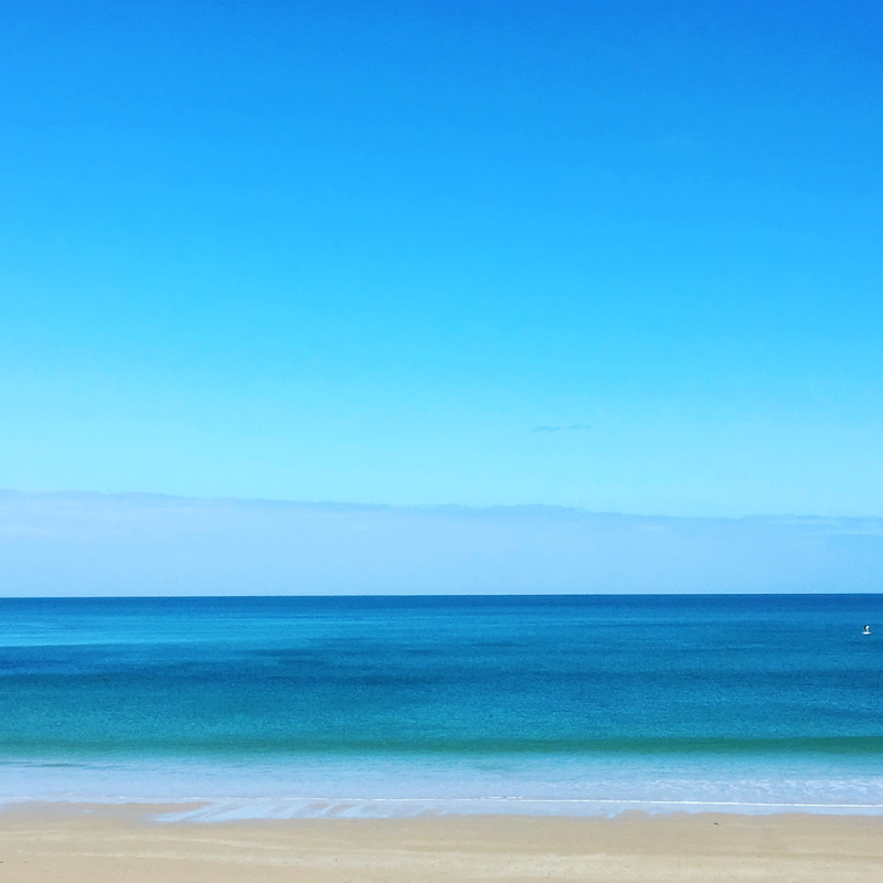 tranquility, beauty in nature, no people, scenics - nature, horizon, copy space, outdoors, idyllic, sea, blue, nature, christies beach, australia, day