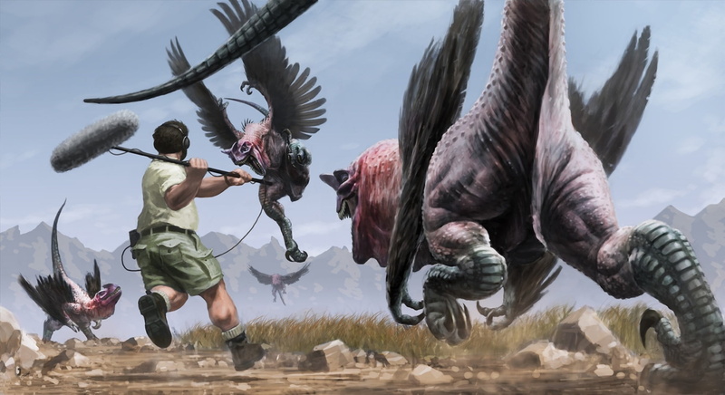 animal, stones, fiction, outdoors, day, animals in the wild, leisure activity, sky, wings, dinosaurs, nature, 1080P, animal wildlife, lifestyles, male