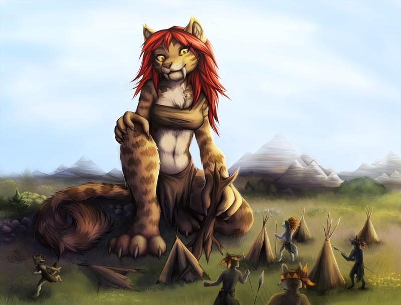 1080P, Anthro, Giant, Furry, Tribal