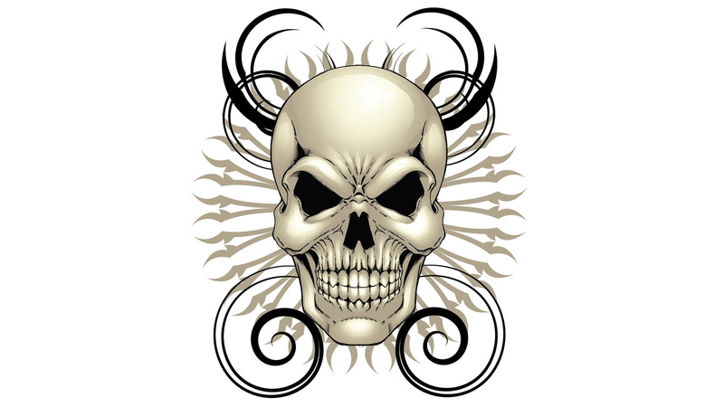 digital art, cut out, indoors, pattern, studio shot, skull, design, decoration, single object, directly below, shape, white color, lighting equipment, white background