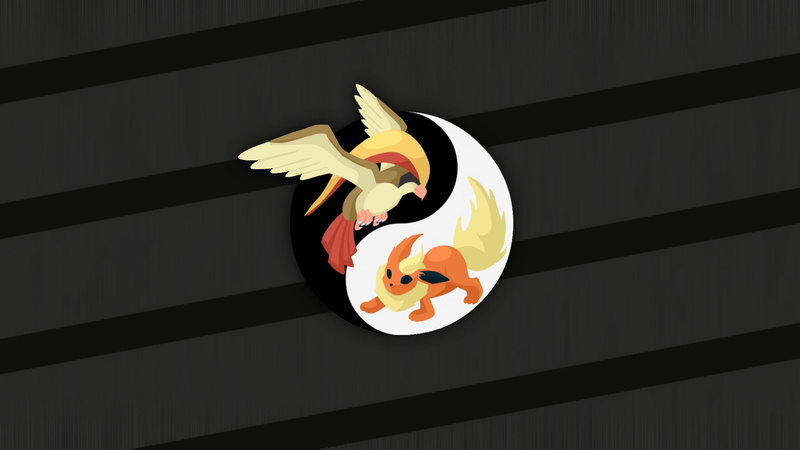 pokemon, Pokémon, toy, 1080P, Yin and Yang, character, creativity, ceiling, animal representation, day, food, indoors, black background, close-up, single object