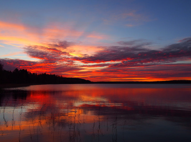 sunset, scenics, landscape photography, clouds, orange color, aurora, photography, idyllic, water, no people, nature photo, landscape photo, cloud - sky