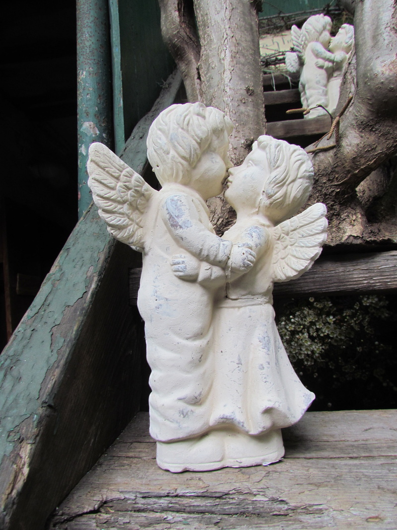 architecture, christmas, close, sculpture, advent, wooden, rear view, cemetery, archangel, representation, surface, statue, religion, human representation