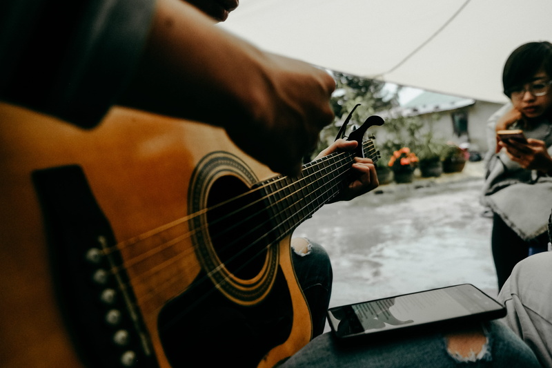 fretboard, musical instrument, plucking an instrument, musical equipment, string instrument, close-up, human hand, photo, chords, musical instrument string