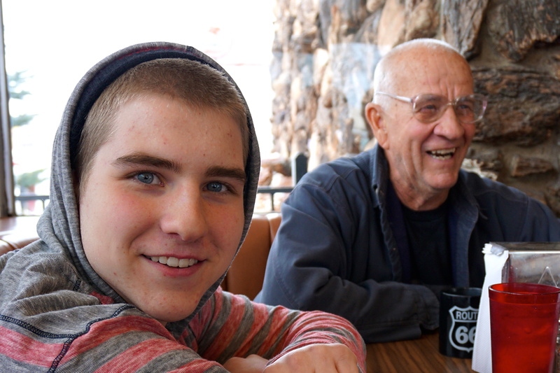 togetherness, cafe, hoodie, adult, man, jacket, beside, looking at camera, portrait, grandson, senior men, black, drink, boy, wearing, family, lifestyles