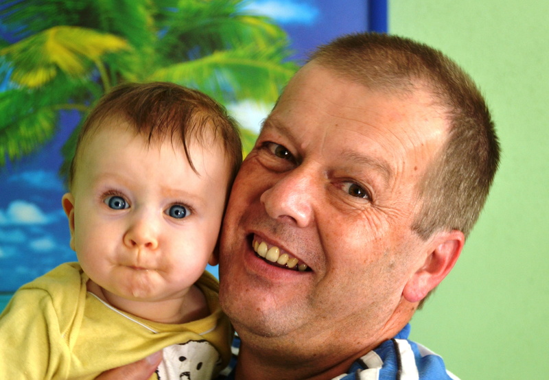 close-up, two people, grandfather, looking at camera, headshot, grandchild, bonding, care, grandpa and grandson, emotion, family, males, 2K, innocence