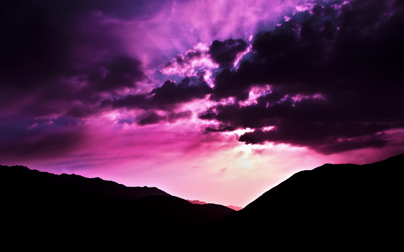 2K, breeze, early, purple, landscape, hd, nature