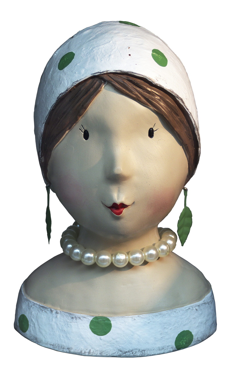 representation, tand, art, no people, 2K, face, cut out, bust, studio shot, ceramic, figurine, close-up, mannequin, head, male likeness, female, sculpture