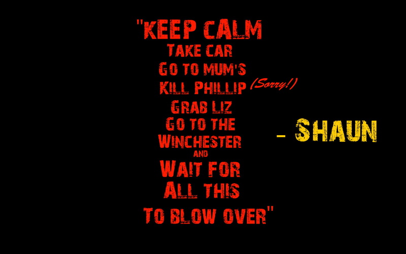 quote, illustration, black, shaun, dead, calm, the, movies, hd, keep, 720P
