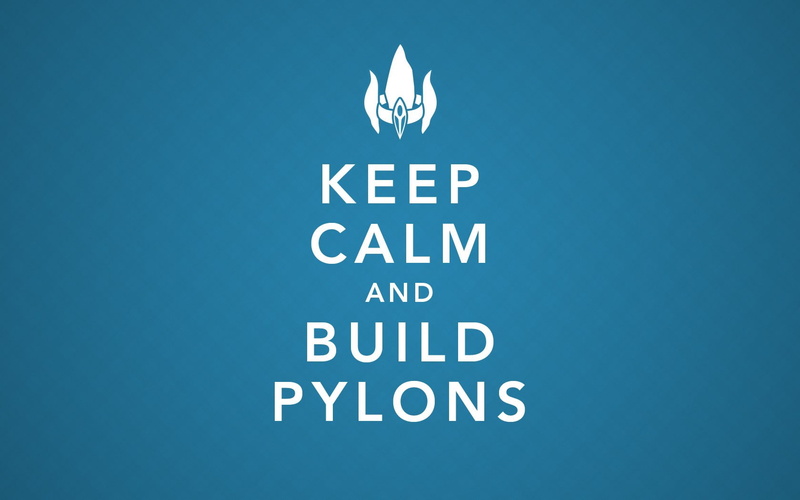 720P, ii, parody, Blue, calm, starcraft, x, hd, keep, protoss, games, pylons, art, video