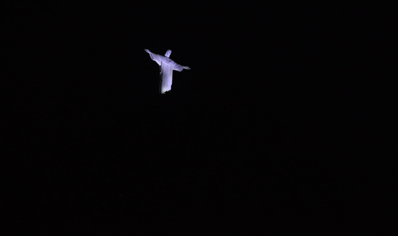 one animal, animal, no people, animal wildlife, mode of transportation, animal themes, bird, flying, black background, motion, nature, Christ The Redeemer