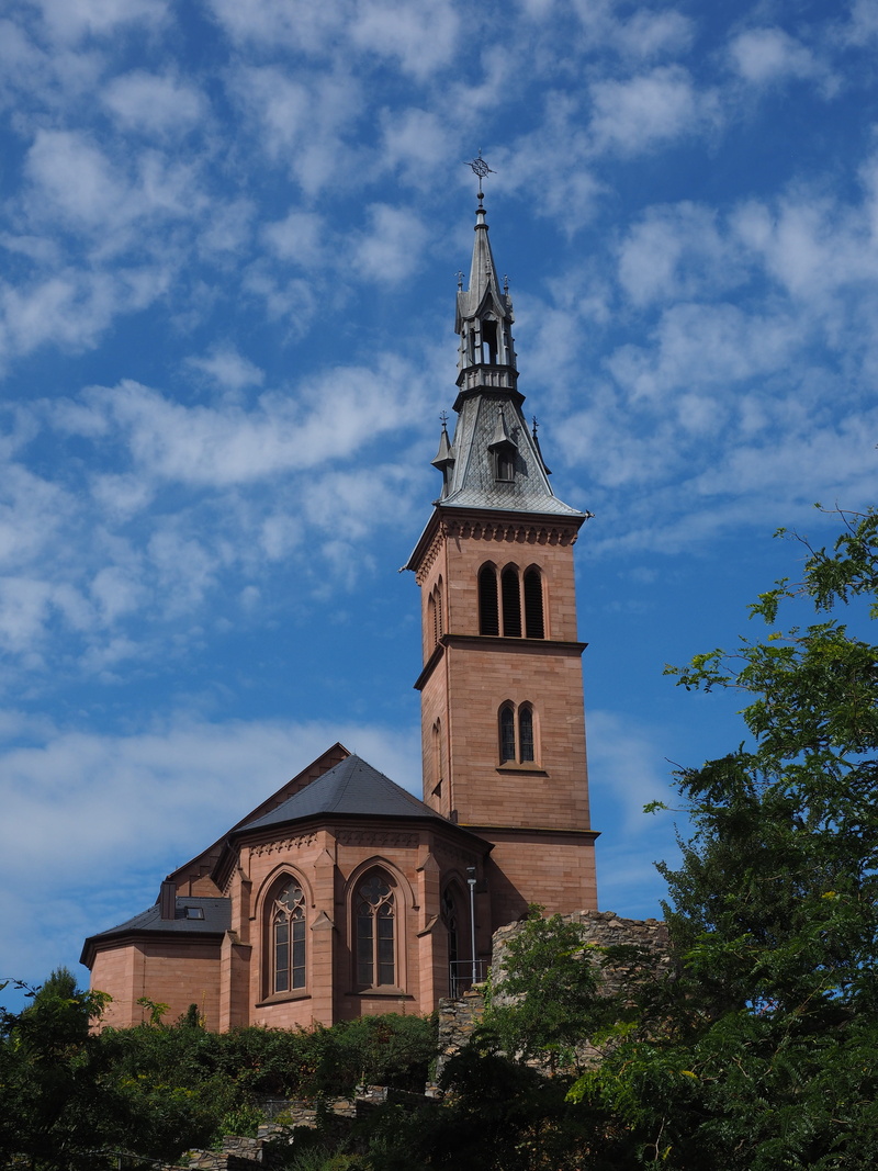 cloud - sky, place of worship, spirituality, day, Laufenburg, plant, red sandstone, church, spire, religion, building, no people, house of worship, tree