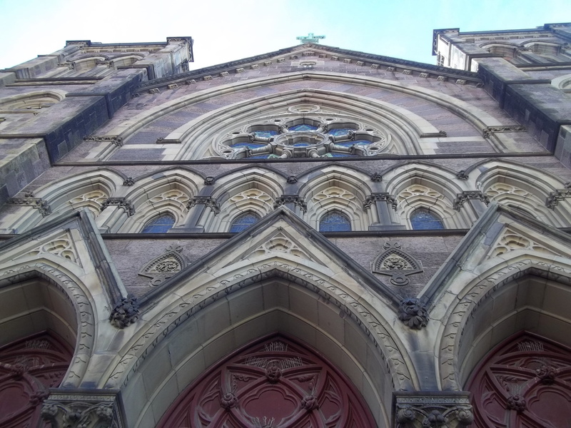 belief, christ, Cathedral, the past, architecture and art, built structure, cross, arch, Catholic, sky, devotion, orthodox, spiritual, low angle view, jesus