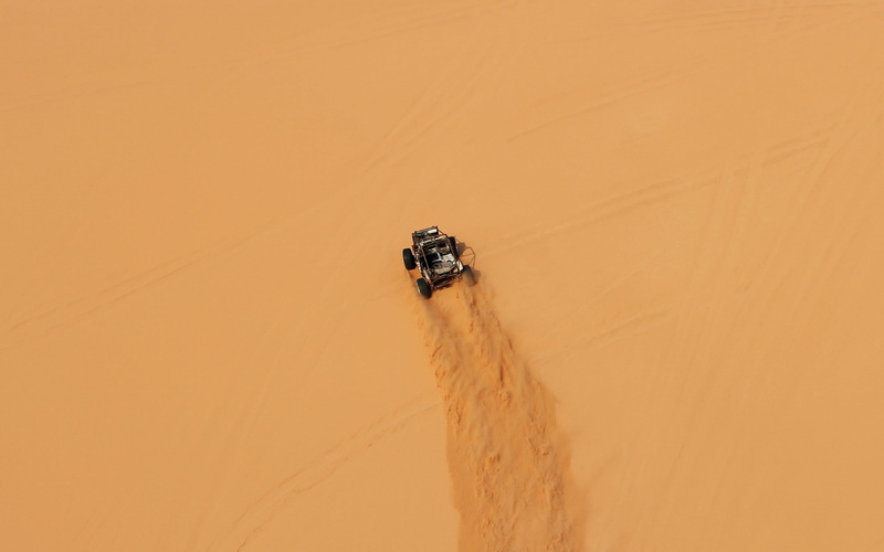 orange color, copy space, high angle view, on the move, landscape, aerial view, beauty in nature, nature, ring, 2K, no people, sand, scenics - nature