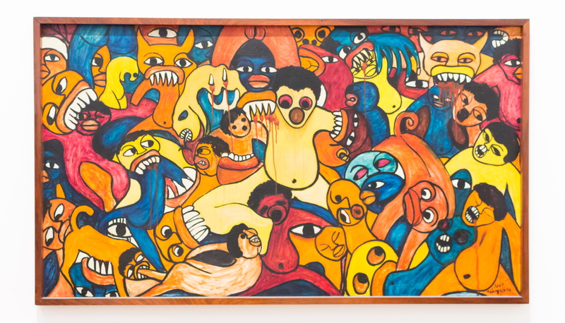 mural, creativity, weapon, representation, design, monster, ornate, close-up, colourful, artistic, craft, painting, built structure, colorful, wood - material