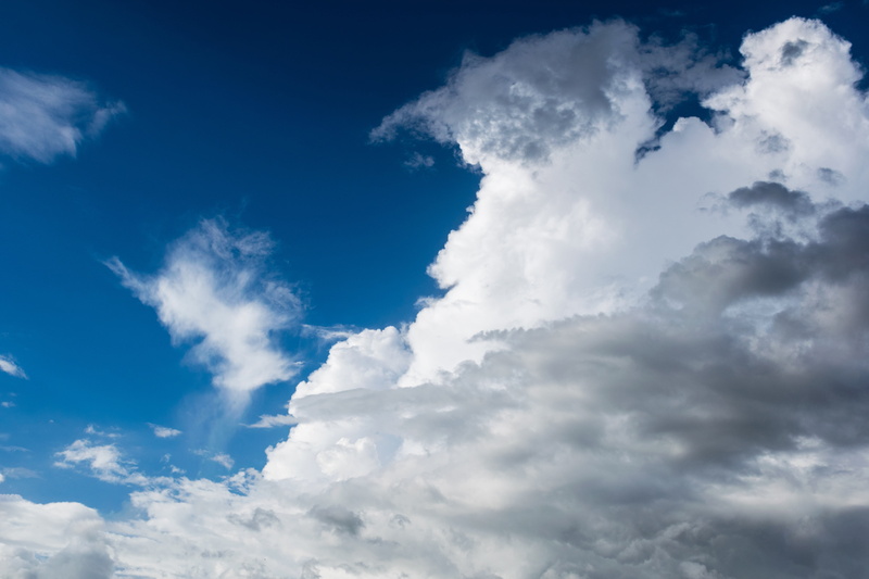 scenics - nature, skyporn, low angle view, overcast, gloomy, clouds, 5K, photooftheday, weather, sunlight, blue sky, skyline, white color, beautiful, lookup