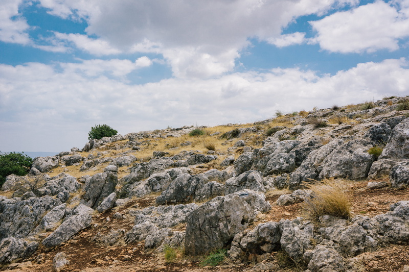 rock, galilee, solid, land, grass, tranquility, rock - object, non-urban scene, mountain, outdoors, plants, day, beauty in nature, hill, israel, landscape