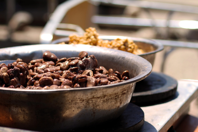 indoors, container, kitchen utensil, still life, steel, roasted, food and drink, coffee - drink, focus on foreground, roasted coffee bean, abundance, household equipment