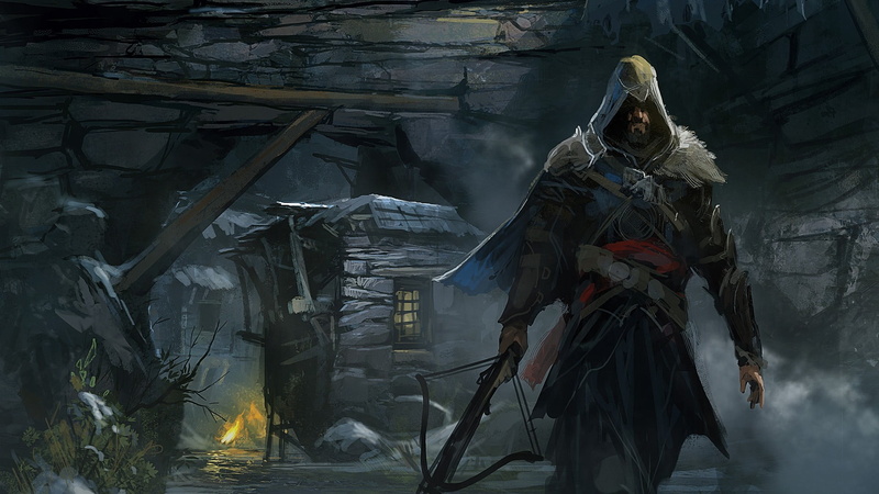 creed, 1080P, art and craft, one person, women, s, nature, day, statue, creativity, sculpture, standing, assassin, video games, fantasy art, holding, wallpapear